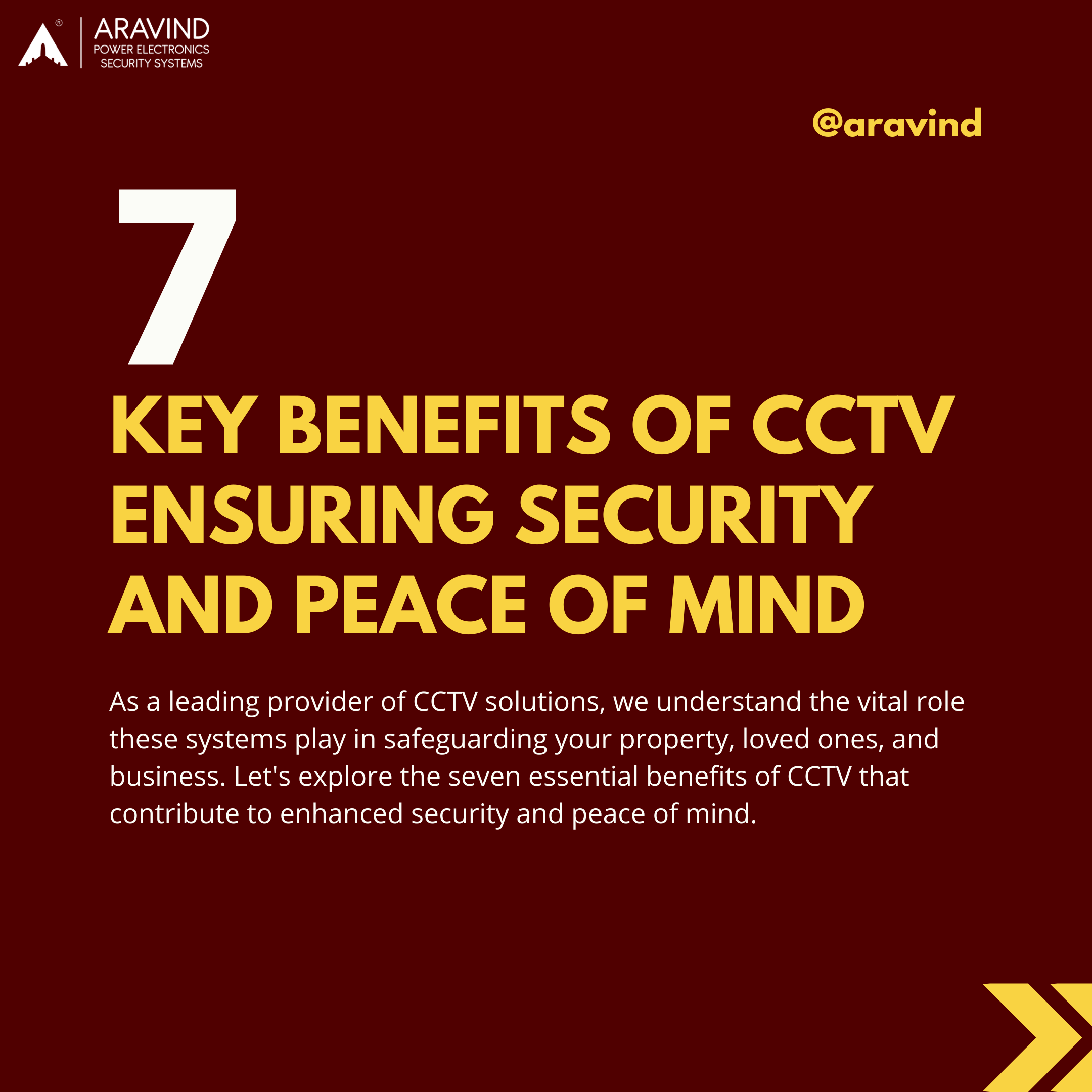 7 Key Benefits of CCTV