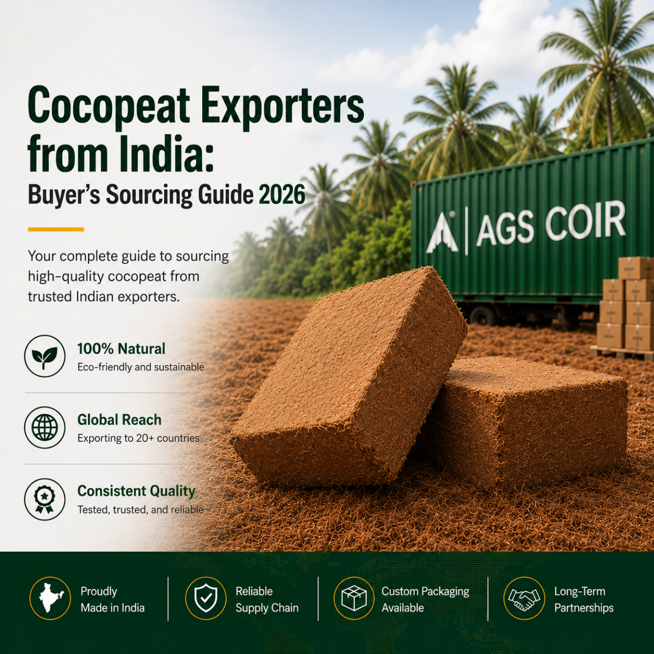 Cocopeat Exporters from India