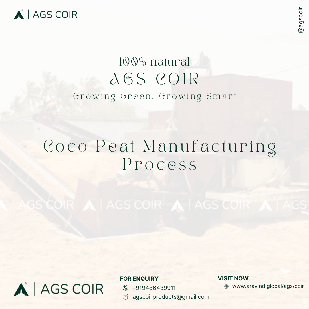AGS Coir | Coco Peat Manufacturing Process