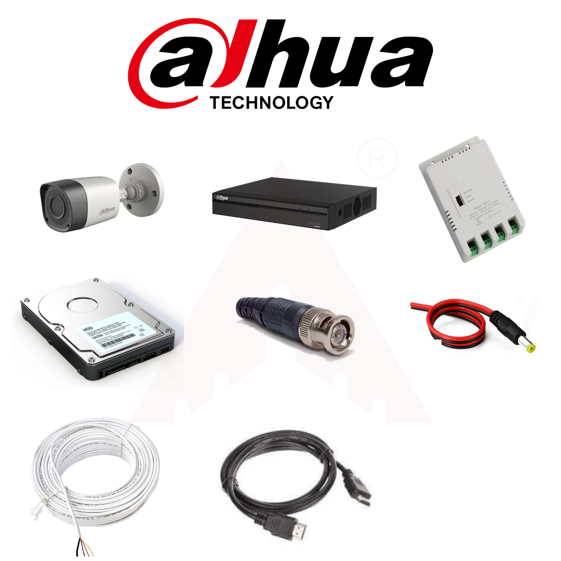 Dahua 8 * 2MP CCTV Package